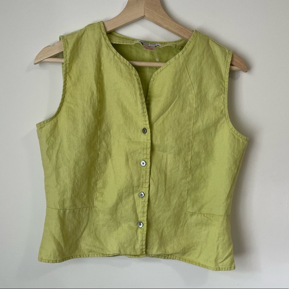 Vintage Linen Vest - Picture 1 of 6